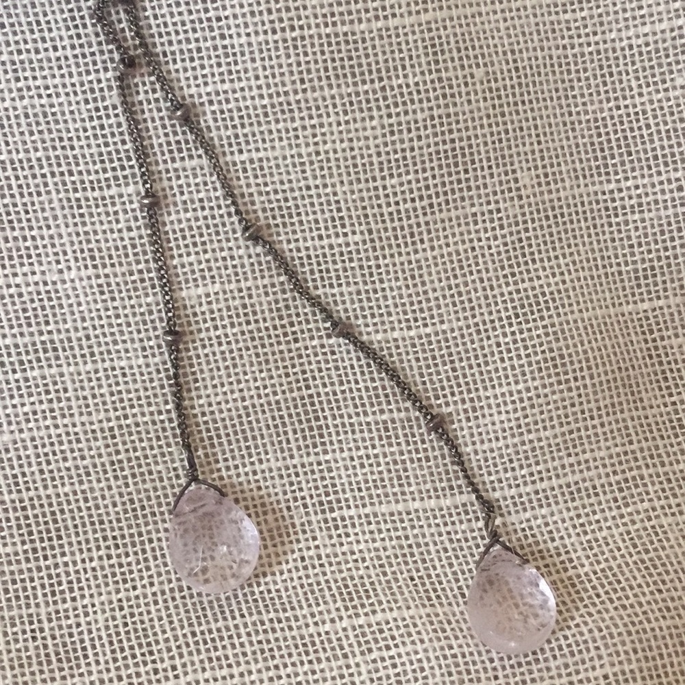 Sterling silver necklace with amethyst